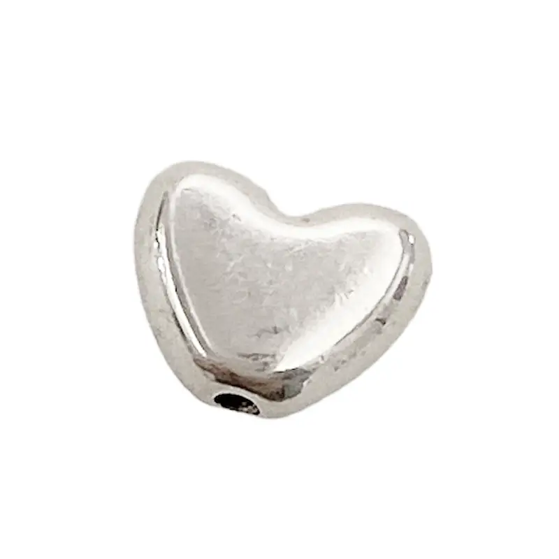 Metall Perlen DQ silber