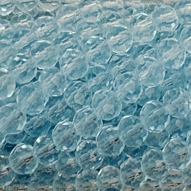 Kristallschliff Perlen / Rondelle 4x3mm Crystal Light Blue