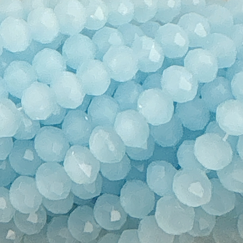 Kristallschliff Perlen / Rondelle 4x3mm Ice Princess