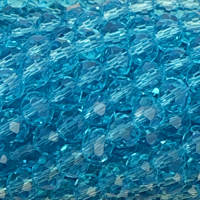 Kristallschliff Perlen / Rondelle 4x3mm Caribbean Blue