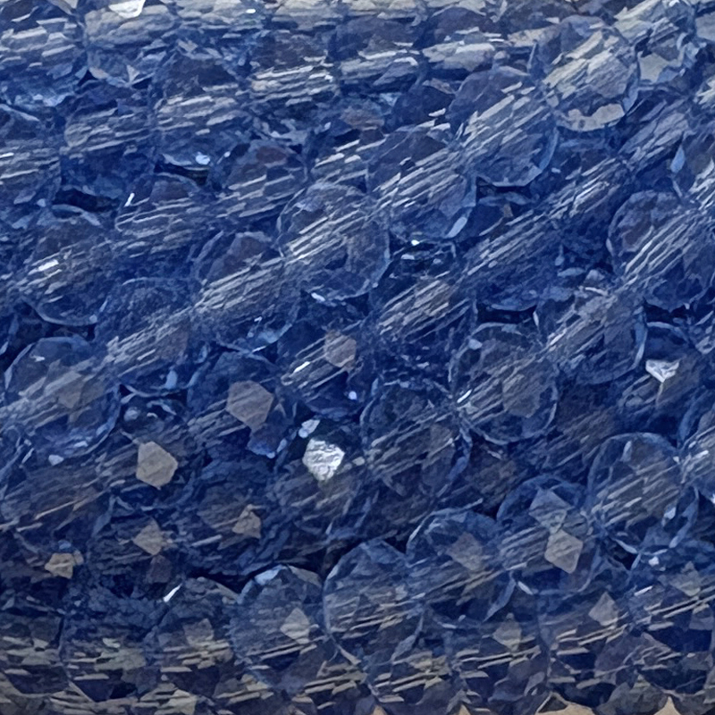 Kristallschliff Perlen / Rondelle 4x3mm Denim Blue