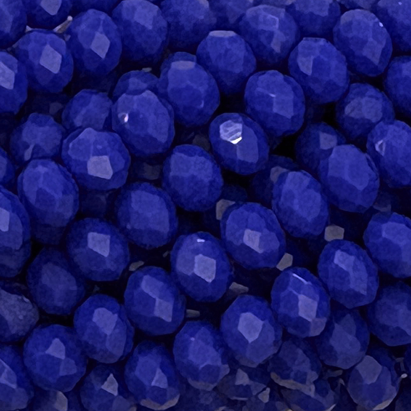 Kristallschliff Perlen / Rondelle 4x3mm Royal Blue