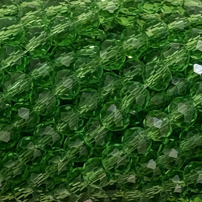 Kristallschliff Perlen / Rondelle 4x3mm Grass Green