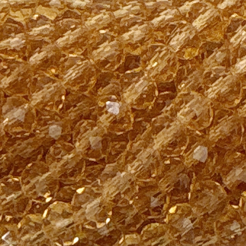 Kristallschliff Perlen / Rondelle 4x3mm Golden Amber