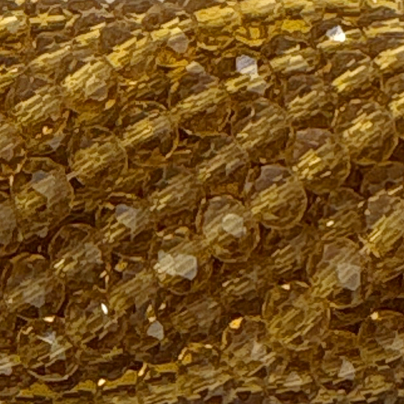Kristallschliff Perlen / Rondelle 4x3mm Dark Honey