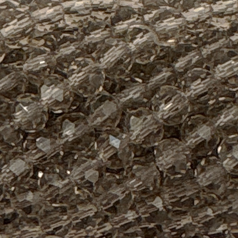 Kristallschliff Perlen / Rondelle 4x3mm Smoky Quartz